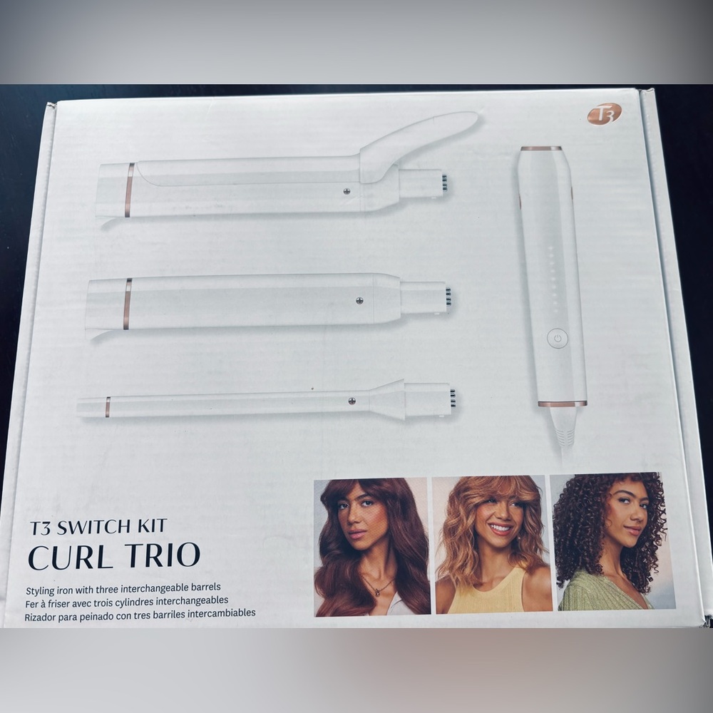 T3 Switch Kit Curl Trio - White and Rose Gold